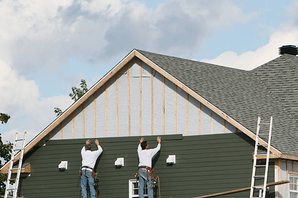 Professional Siding Replacement technician working in Maywood, NJ
